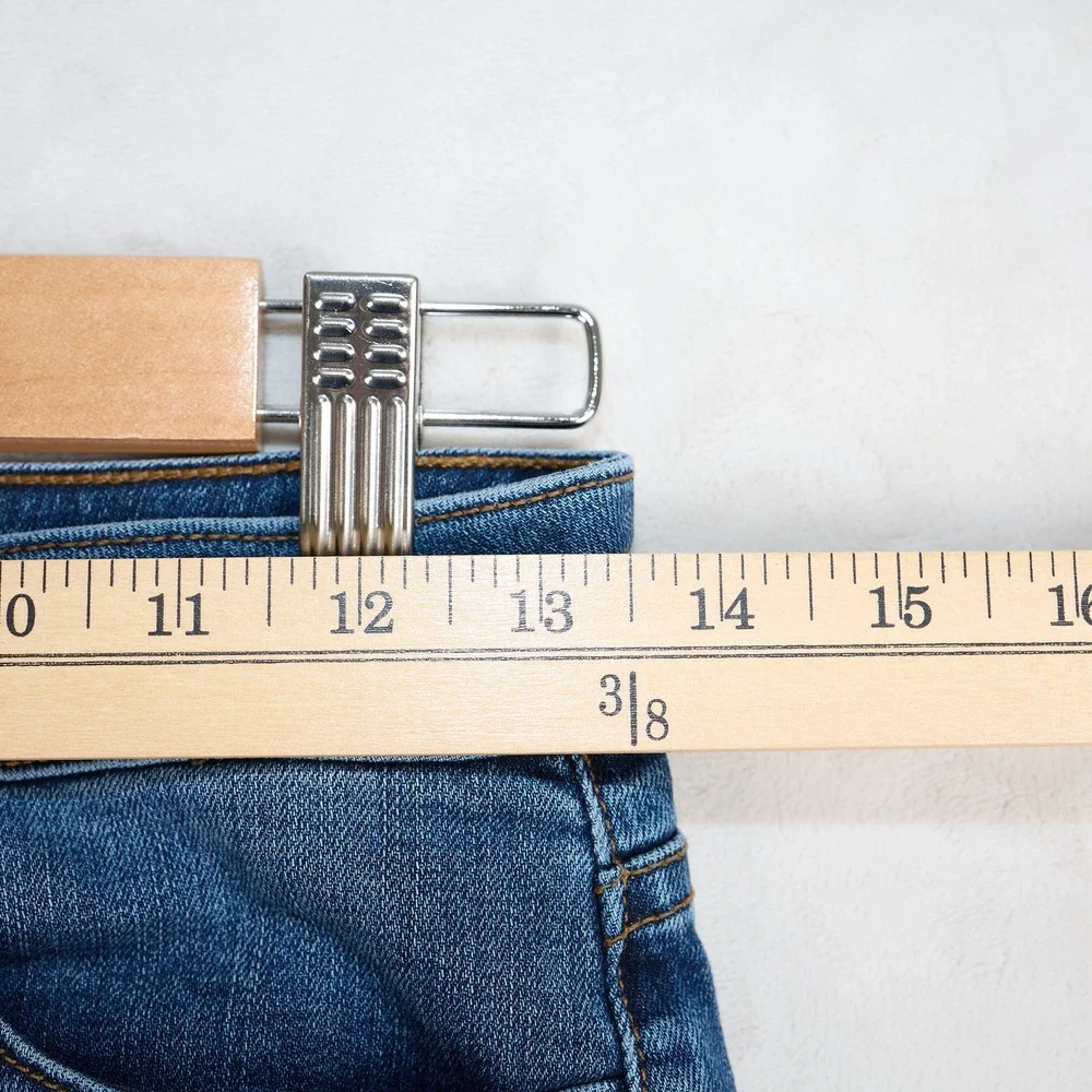 Ann Mashburn Womens Straight Leg Jeans Medium Wash Denim Size 26 AMTCL061924-BSR - Picture 4 of 10